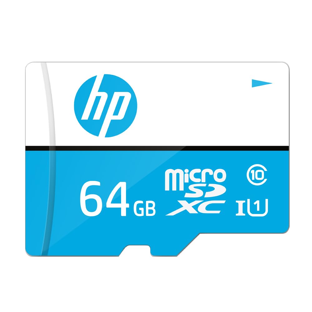 HP 64GB MicroSD Memory Card SDXC mi210 – Class 10, UHS-I, U1 Card, Up to 100MB/s Read Speed