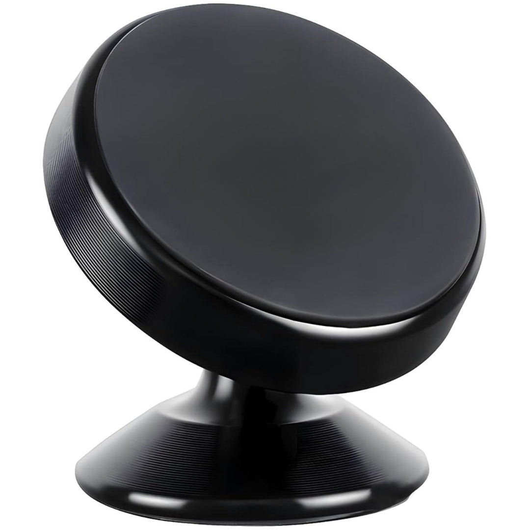 Car Mobile Holder with Powerful Neodymium Magnets, 360° Rotatable, Safe & Strong, Anti-Skid Silicone Pads, Universal Compatibility, Included 1 Metal Plates