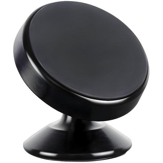 Car Mobile Holder with Powerful Neodymium Magnets, 360° Rotatable, Safe & Strong, Anti-Skid Silicone Pads, Universal Compatibility, Included 1 Metal Plates