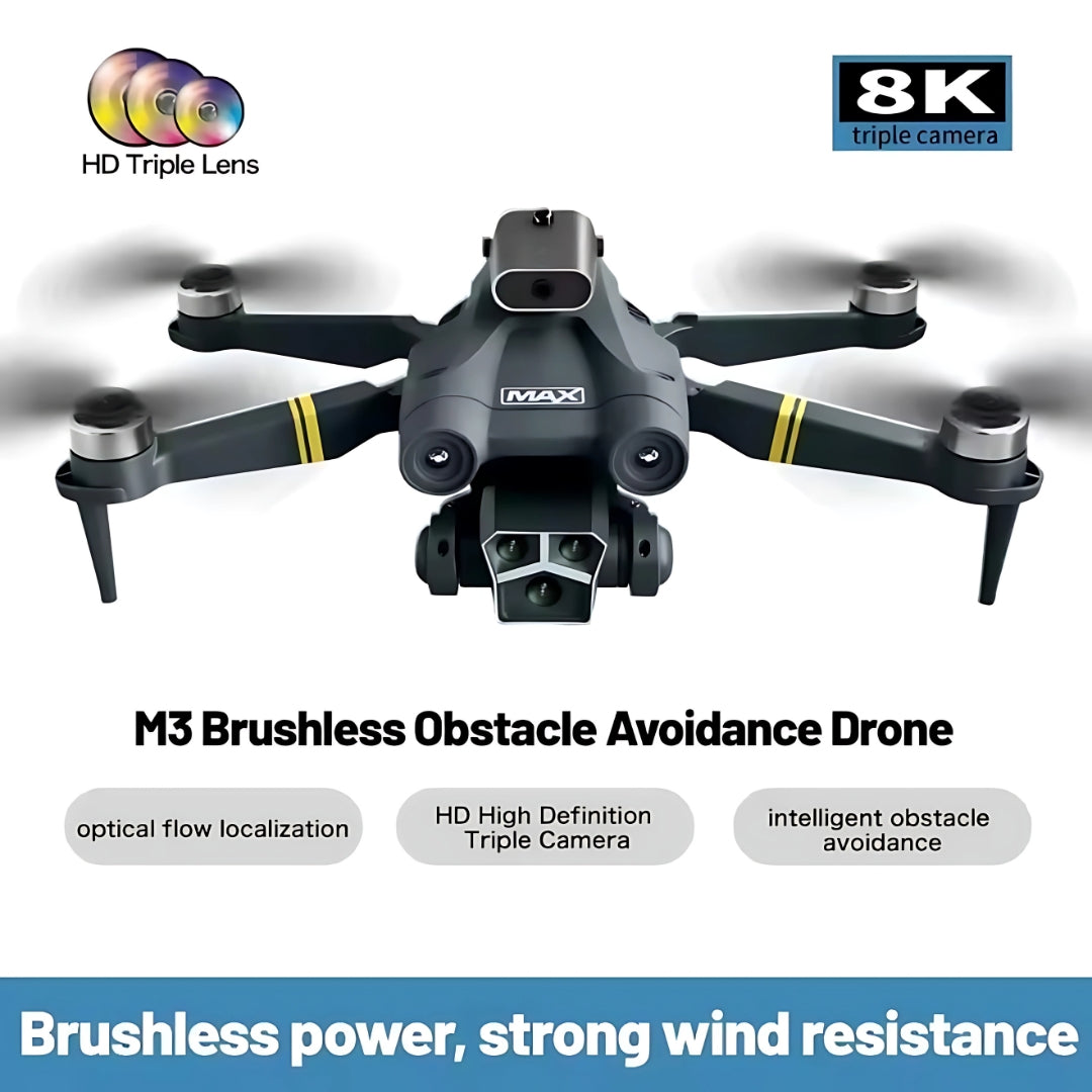 4K Foldable Drone with Brushless Motors, Smart Features & 30-Minute Flight Time for Stunning Aerial Photography
