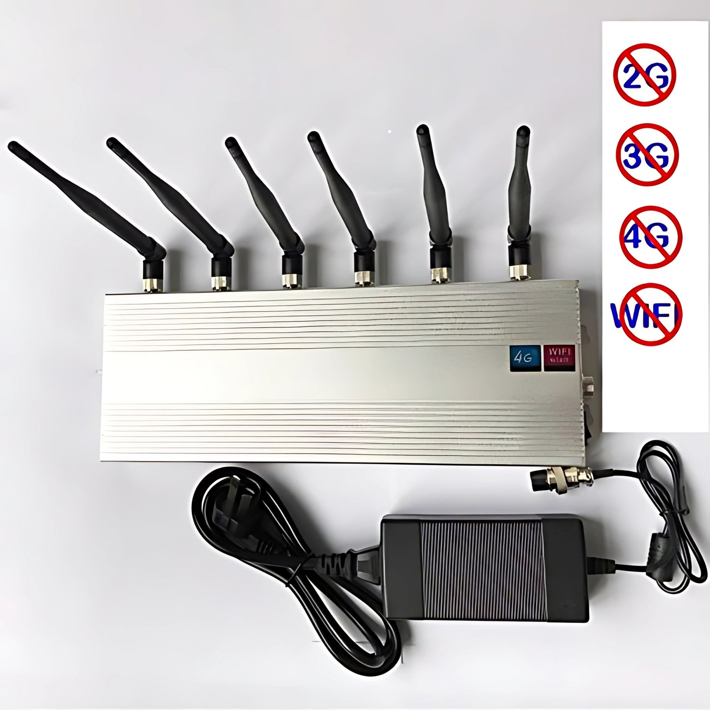 Signal Jammer for 2G, 3G, 4G, and WiFi Networks – Portable Network Blocker for kids to help in study.