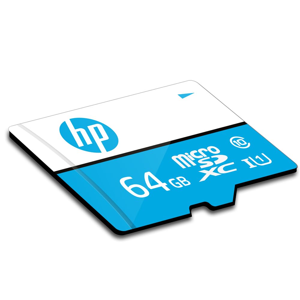 HP 64GB MicroSD Memory Card SDXC mi210 – Class 10, UHS-I, U1 Card, Up to 100MB/s Read Speed