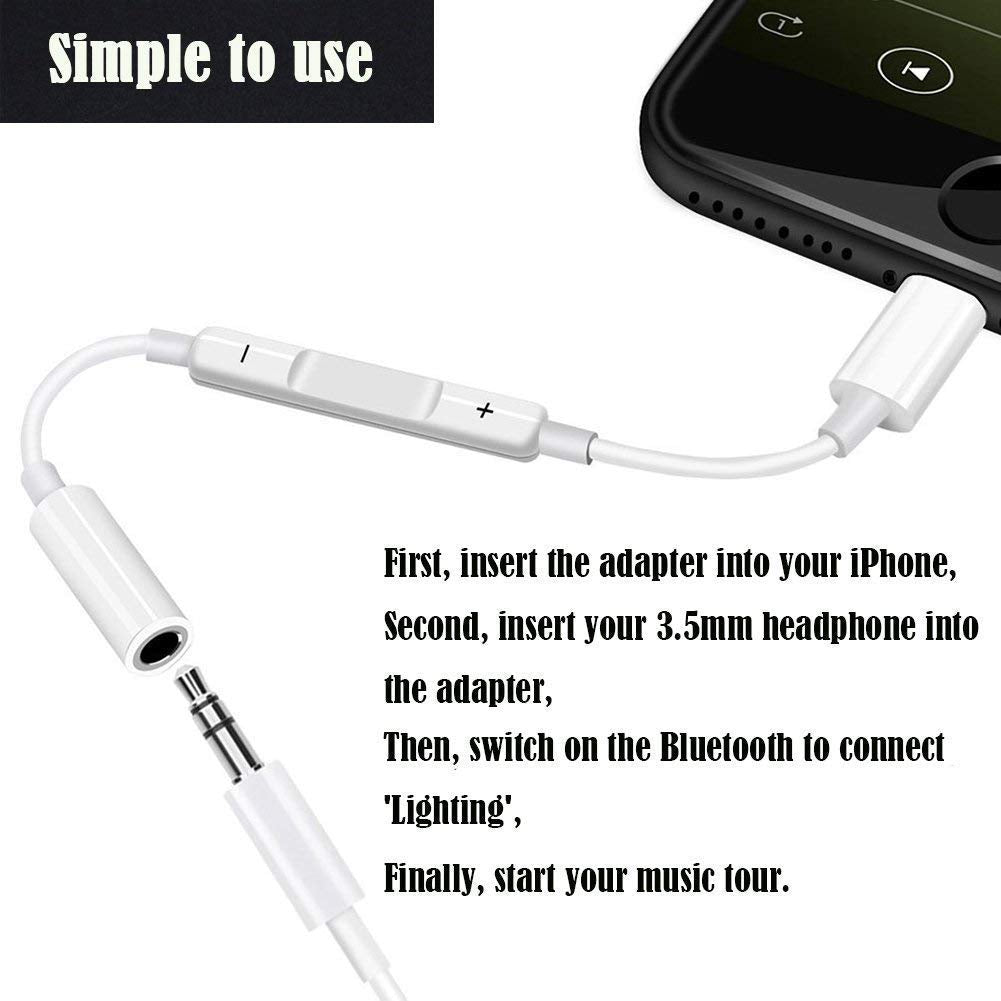 MH020 8 Pin to 3.5mm Headphone Jack Adapter