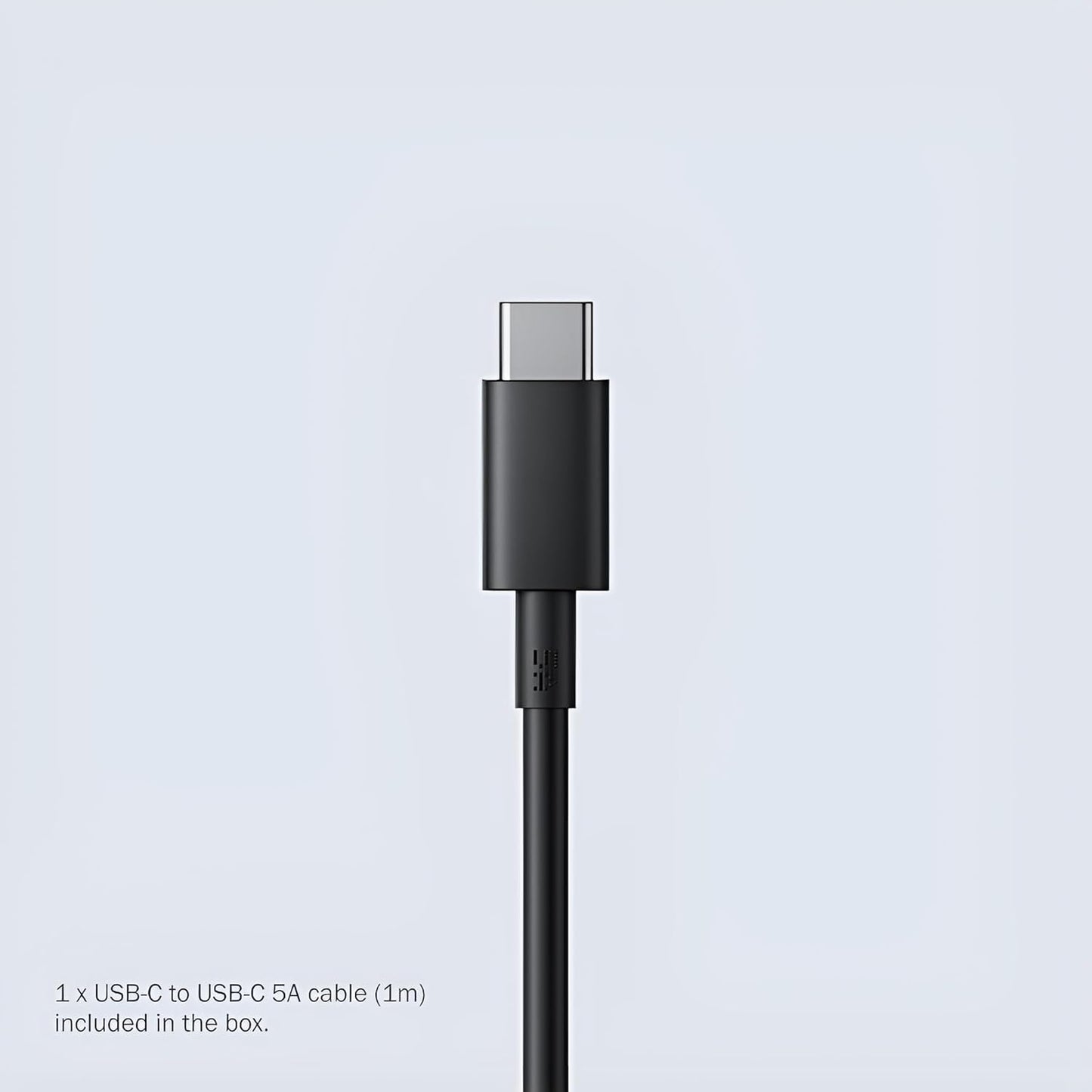 CMF by Nothing 100W GaN Type C 3-Port Charger Adapter with 3.3 Ft Type C Cable, USB-C1 100W, USB-C2 65W, USB-A 18W, Max Capacity 100W for Phone 2A/2A Plus/2/1,Samsung S25,S24, Laptop, Charging, Black