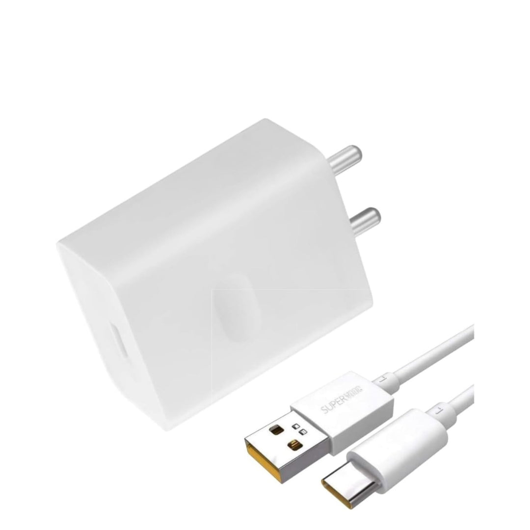 Realme 120W SuperDart Fast Charger | Original Adapter with Type-C Cable | Ultra Fast Charging for Realme GT, GT Neo, GT Master & Other Realme Devices