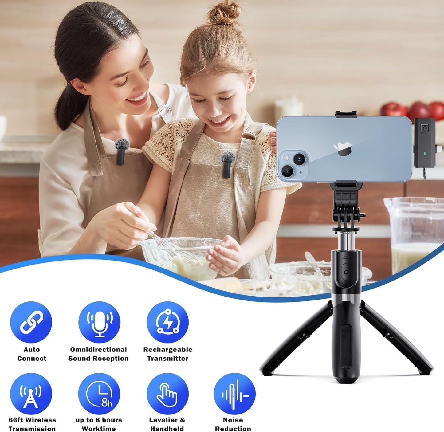 Capture Every Word: Portable Lavalier Mic System for Creators