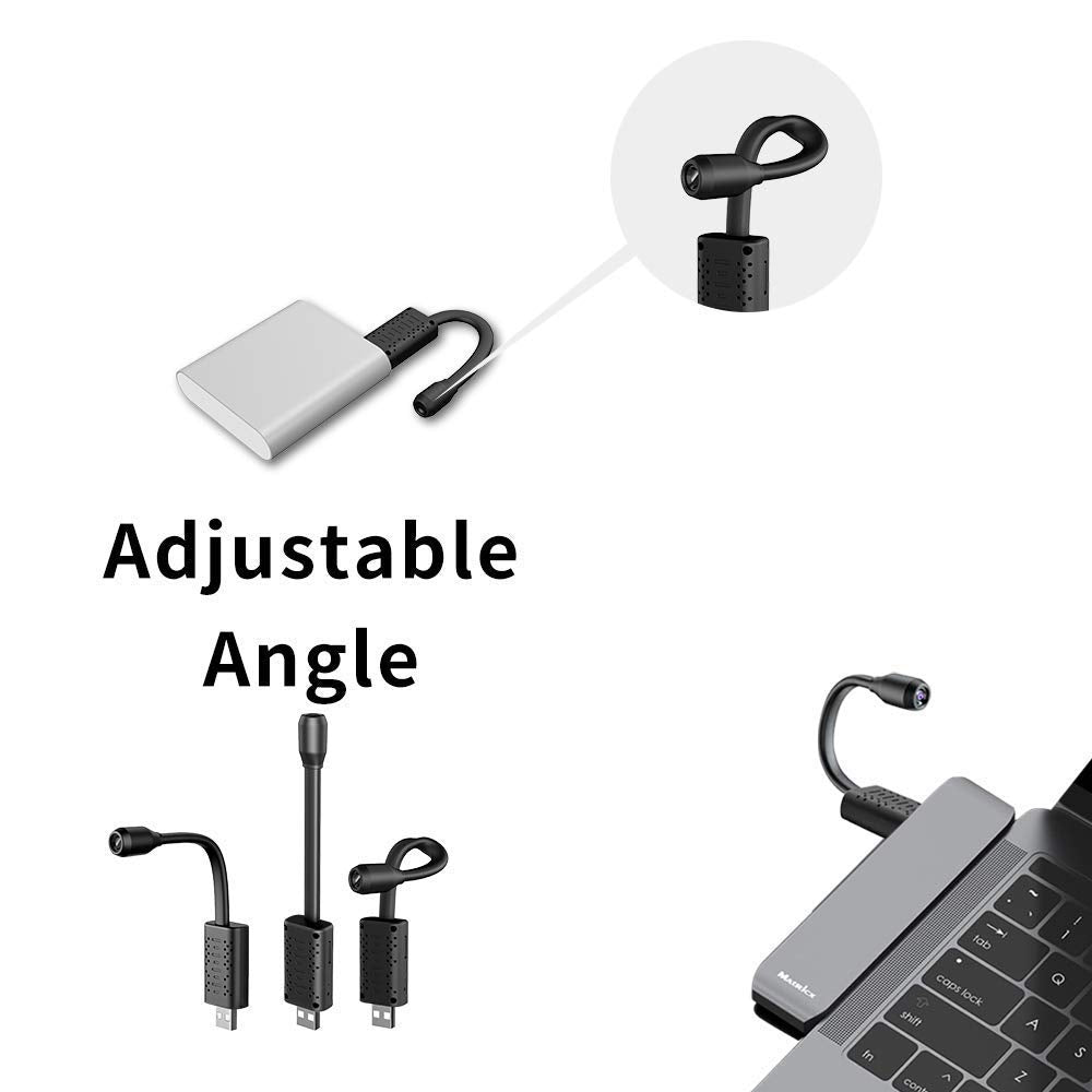 4K Ultra HD WiFi Mini Spy USB Camera – Wide Angle, Remote Access, Motion Detection, Night Vision, IP Camera for Home & Office Security