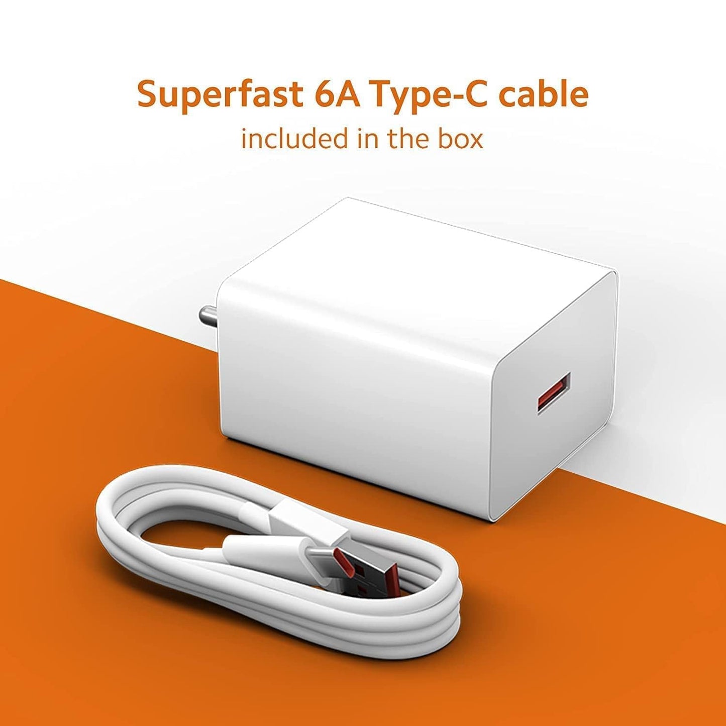 33W Sonic 2.0 SuperFast Charger with USB-C Cable | Compatible with Mi, Xiaomi, Redmi, Poco & More Smartphones