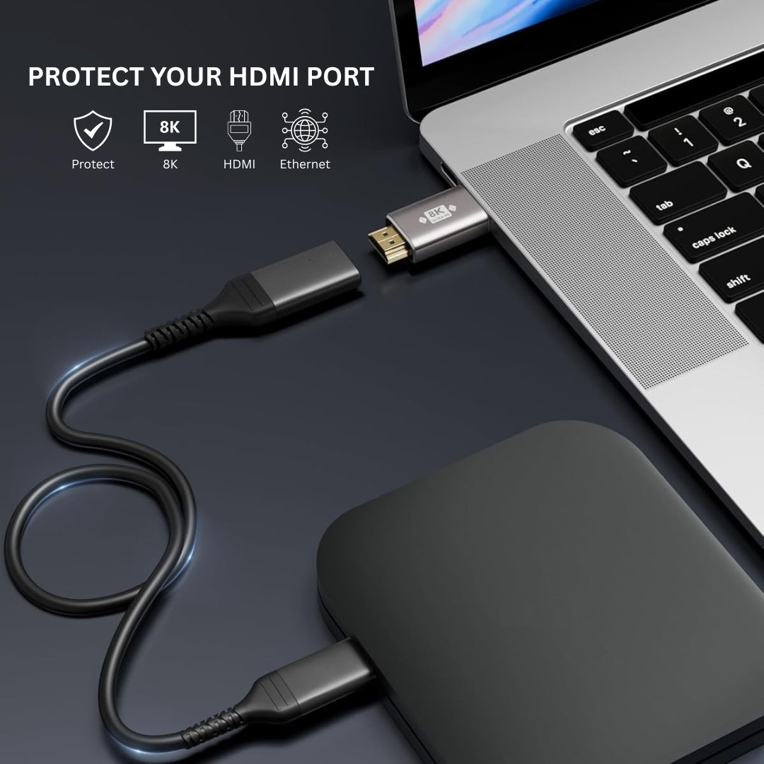 8K Ultra HD HDMI Male to Male Connector HDMI Male Coupler Converter Extension, HDMI2.1 Adapter Extender for TV Led LCD TV Stick, Xbox, PS3 PS4 PS5, Supports 3D HDR, eARC, 8K@60Hz 4K@144Hz