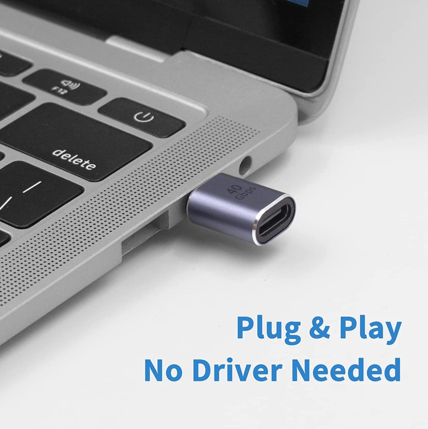 USB Type C Extender Adapter 40Gbps, Male to Female Extension Adapter 8K@60Hz, PD 100W Type C Extender Support USB 4 Thunderbolt 4 Connector for MacBook Pro, Dock Station