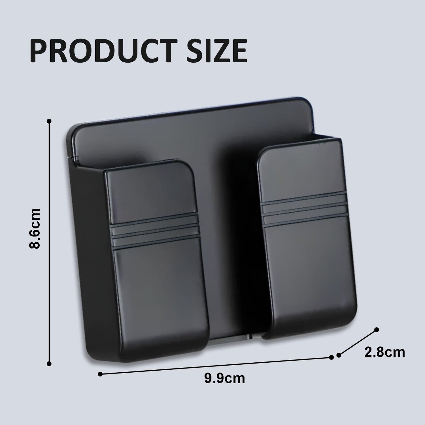 Wall Mounted Mobile Charging Stand | Self-Adhesive Phone Holder for Charging & Remote Storage | Space-Saving Organizer