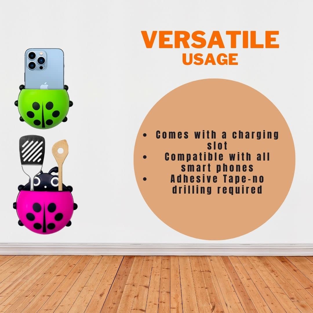 Charming Ladybug Wall Organizer – Fun & Functional Storage Solution for Kids’ Spaces