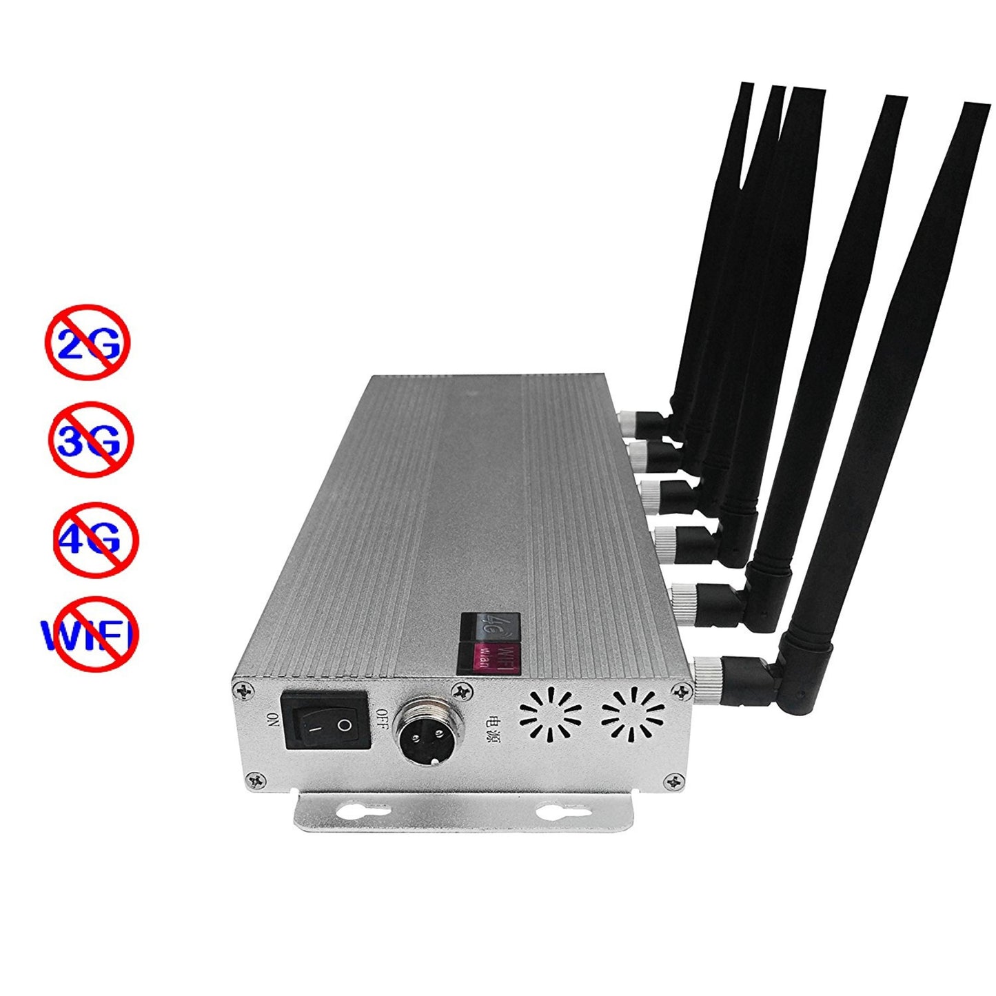 Signal Jammer for 2G, 3G, 4G, and WiFi Networks – Portable Network Blocker for kids to help in study.