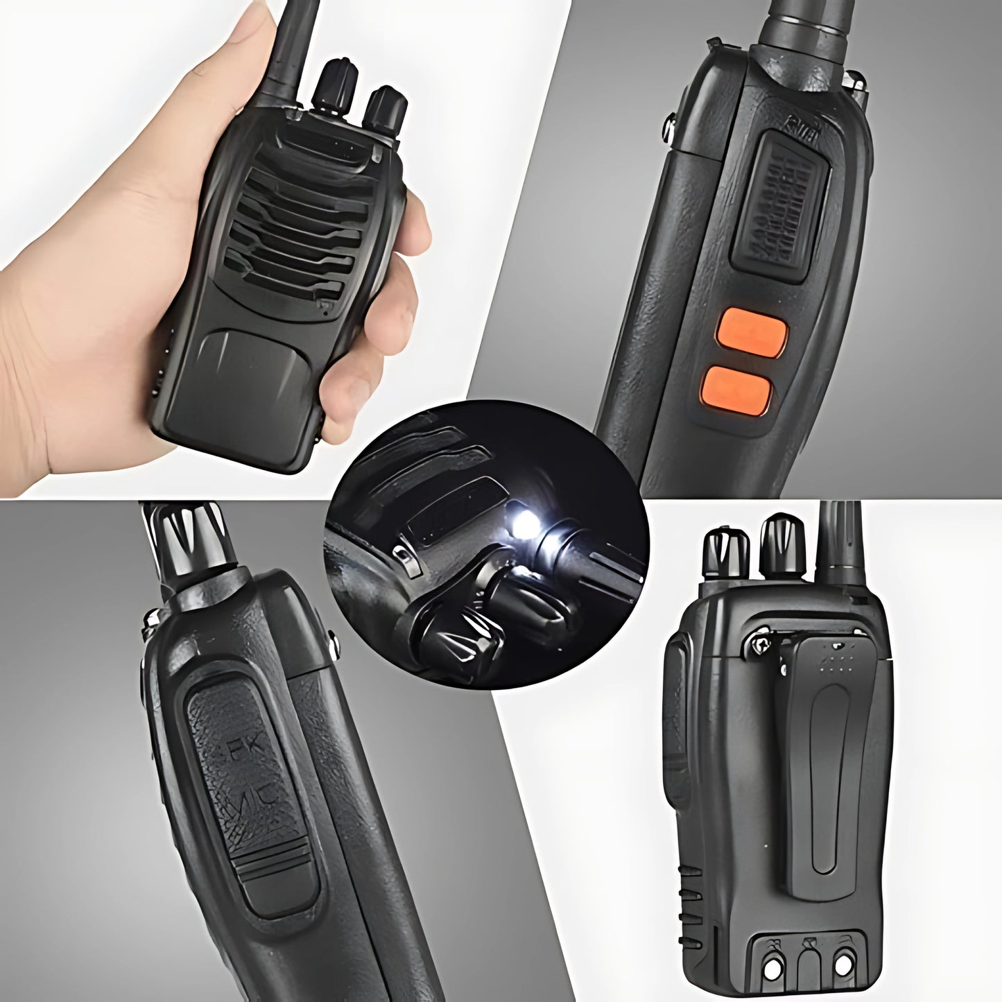 BOAFENG Walkie Talkie BF-888S – 5Km Long Range Two-Way Radio with 16 Channels, Portable CB Radio for Commercial use