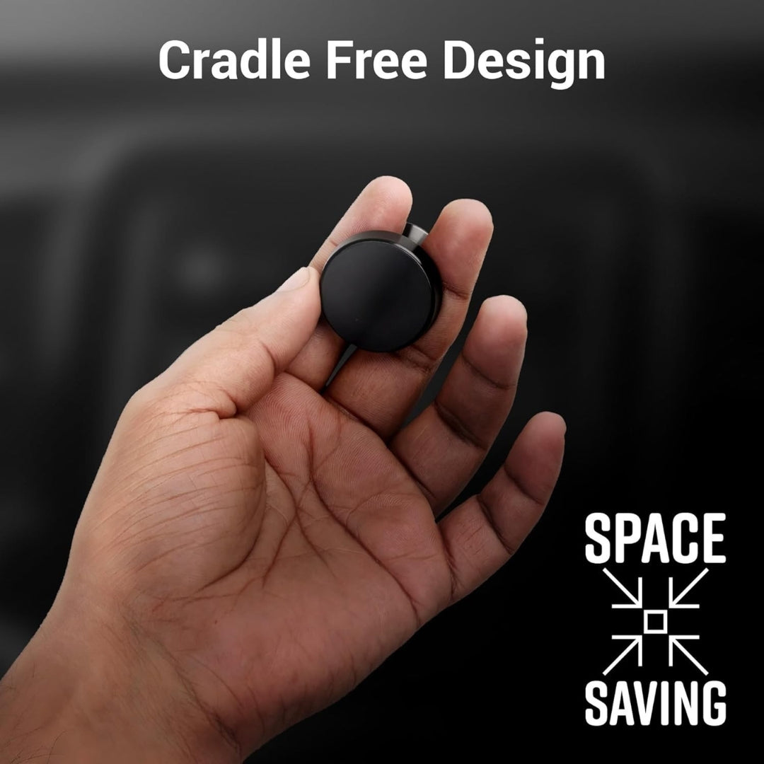 Car Mobile Holder with Powerful Neodymium Magnets, 360° Rotatable, Safe & Strong, Anti-Skid Silicone Pads, Universal Compatibility, Included 1 Metal Plates