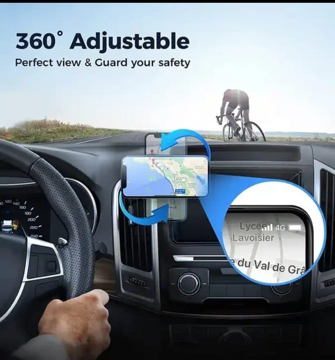 Magnetic Mobile Holder for Car Dashboard, Car Mount, Universal 360°Rotation Car Phone Holder, 8X Strongest & Safest Magnets Car Mount Phone Holder for All Smartphone