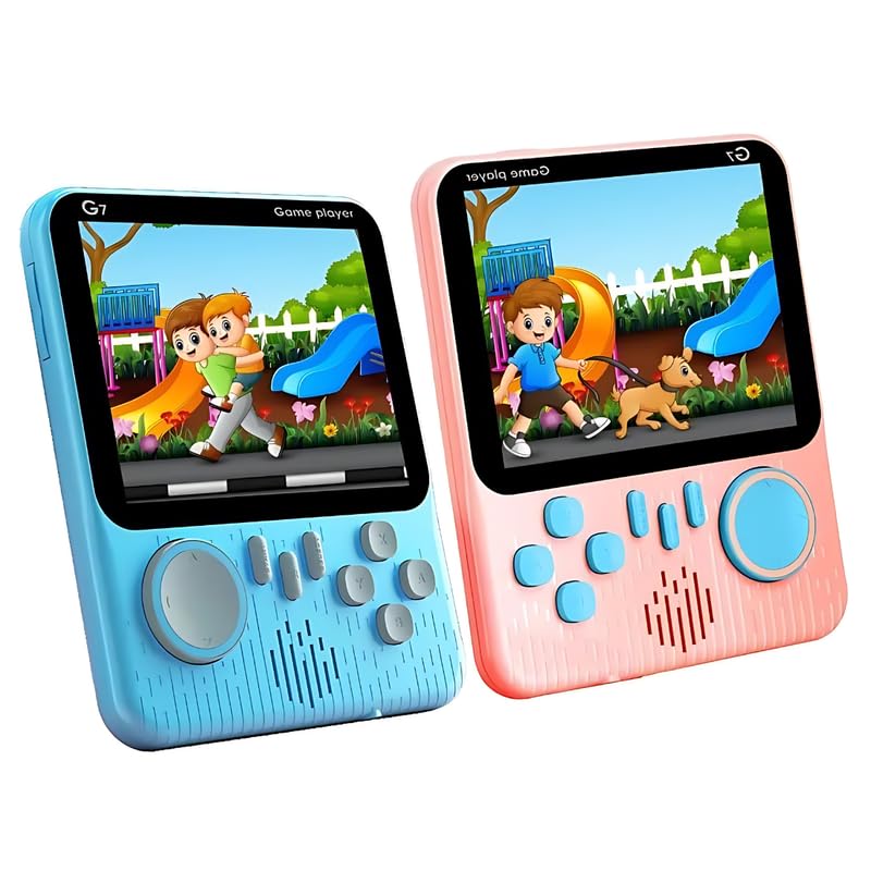 Retro Classic Game Box G7 - 3.5 Inch Screen,666 in1 Games -Handheld Mini Video Game Console for Kids Play on TV - Includes Games Like Contra,Tank,Bomber Man