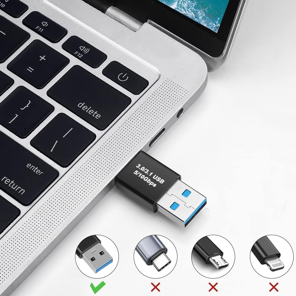USB Male to USB Male Connector, USB 3.0 to 3.1 Adapter, USB a Male to Male Joiner Plug Coupler Extender USB 3.1 Gen 2 Super Speed Charging and Upto 10Gbps Transfer Speed Type A