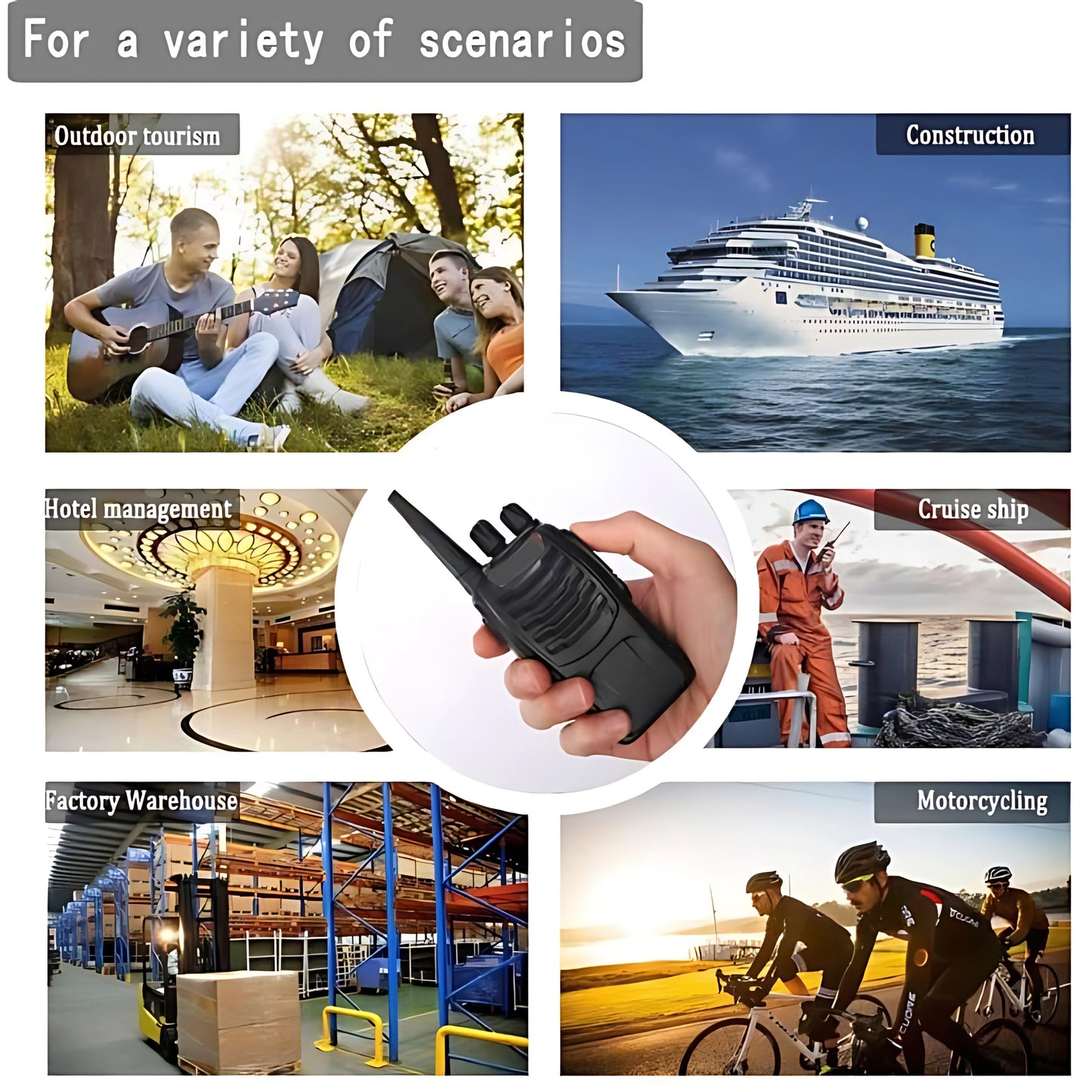 BOAFENG Walkie Talkie BF-888S – 5Km Long Range Two-Way Radio with 16 Channels, Portable CB Radio for Commercial use