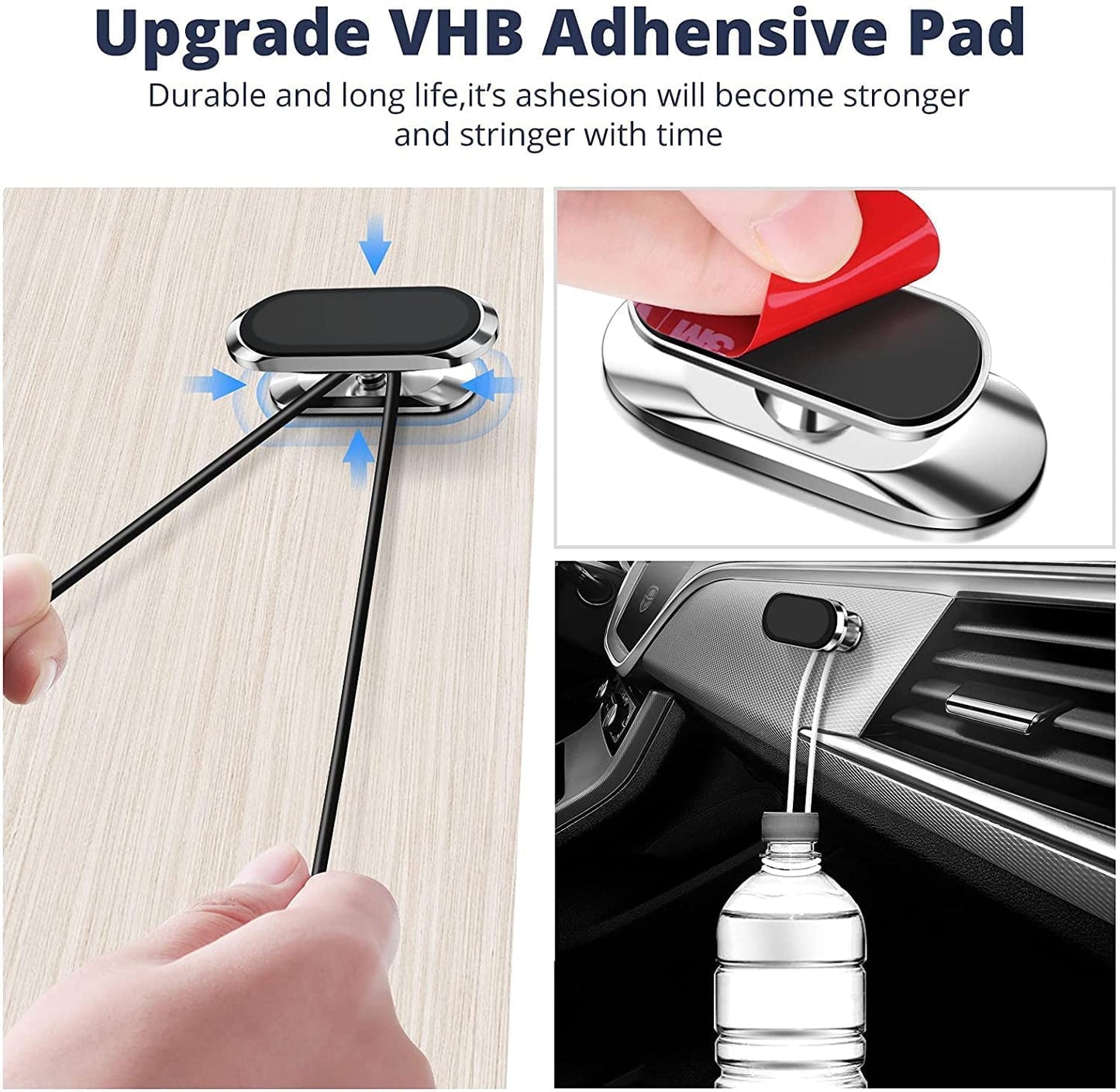 Magnetic Mobile Holder for Car Dashboard, Car Mount, Universal 360°Rotation Car Phone Holder, 8X Strongest & Safest Magnets Car Mount Phone Holder for All Smartphone