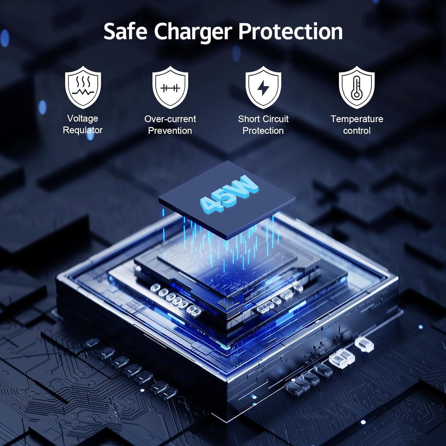 Google 45W C-Type Rapid Fast Charger Adapter for Pixel 9 Pro XL | 9 Pro Fold | 9 Pro | 9 | 8 Pro | 8 | Phone 2 | 2a Plus | Laptop | Chrome Book | Tablet | Buds & USB C Devices Quick Charge 45 w, White