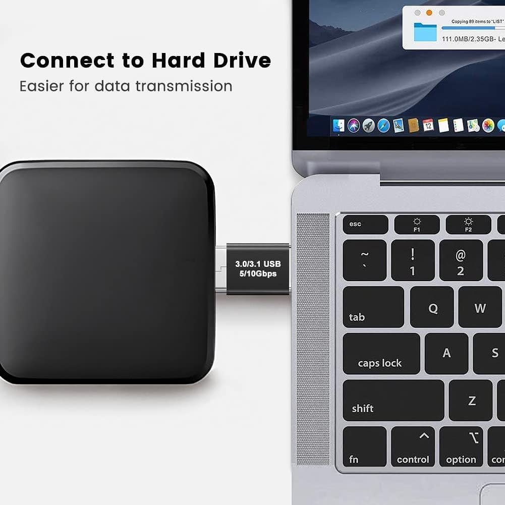 USB Male to USB Male Connector, USB 3.0 to 3.1 Adapter, USB a Male to Male Joiner Plug Coupler Extender USB 3.1 Gen 2 Super Speed Charging and Upto 10Gbps Transfer Speed Type A