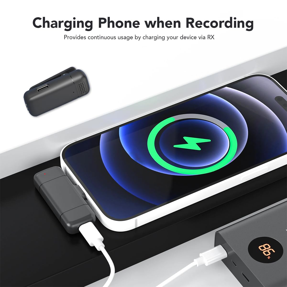 Wireless Lavalier Microphone Set with Charging Case – Crystal-Clear Audio for Content Creators