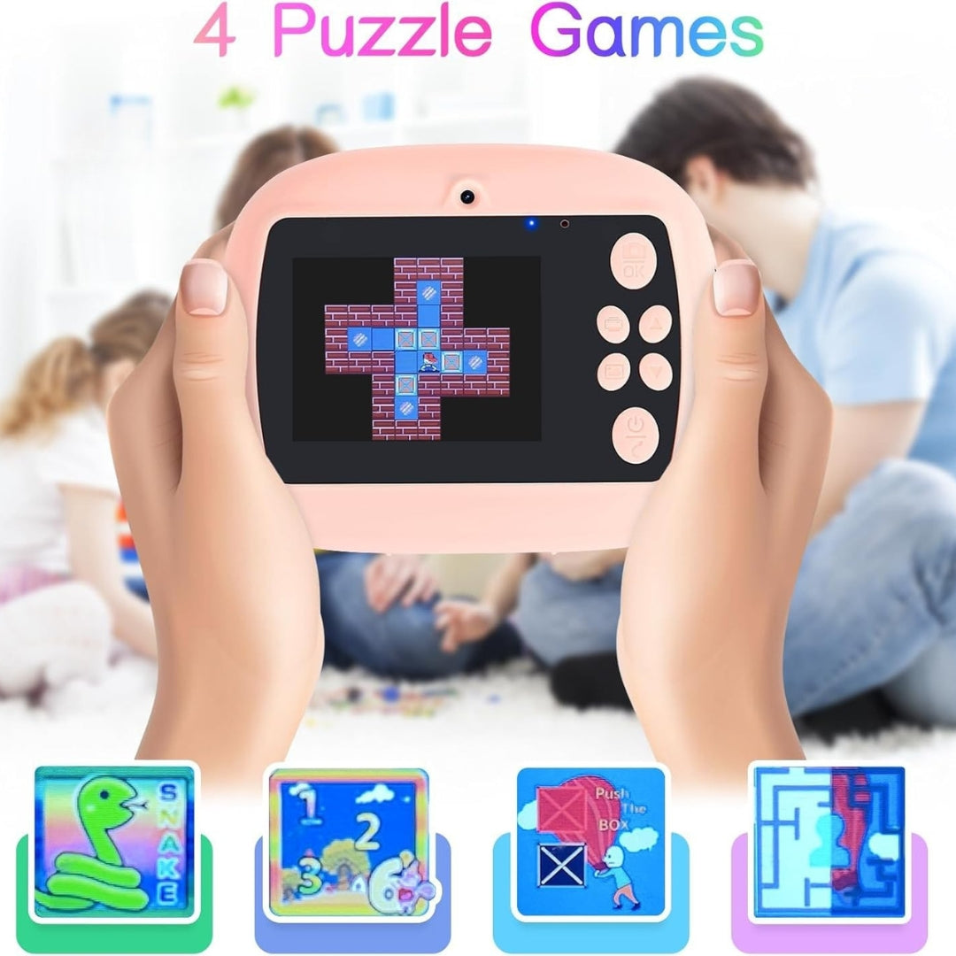 Kids Instant Print Digital Camera with Dual Lens, LCD Screen & Fun Accessories – Blue