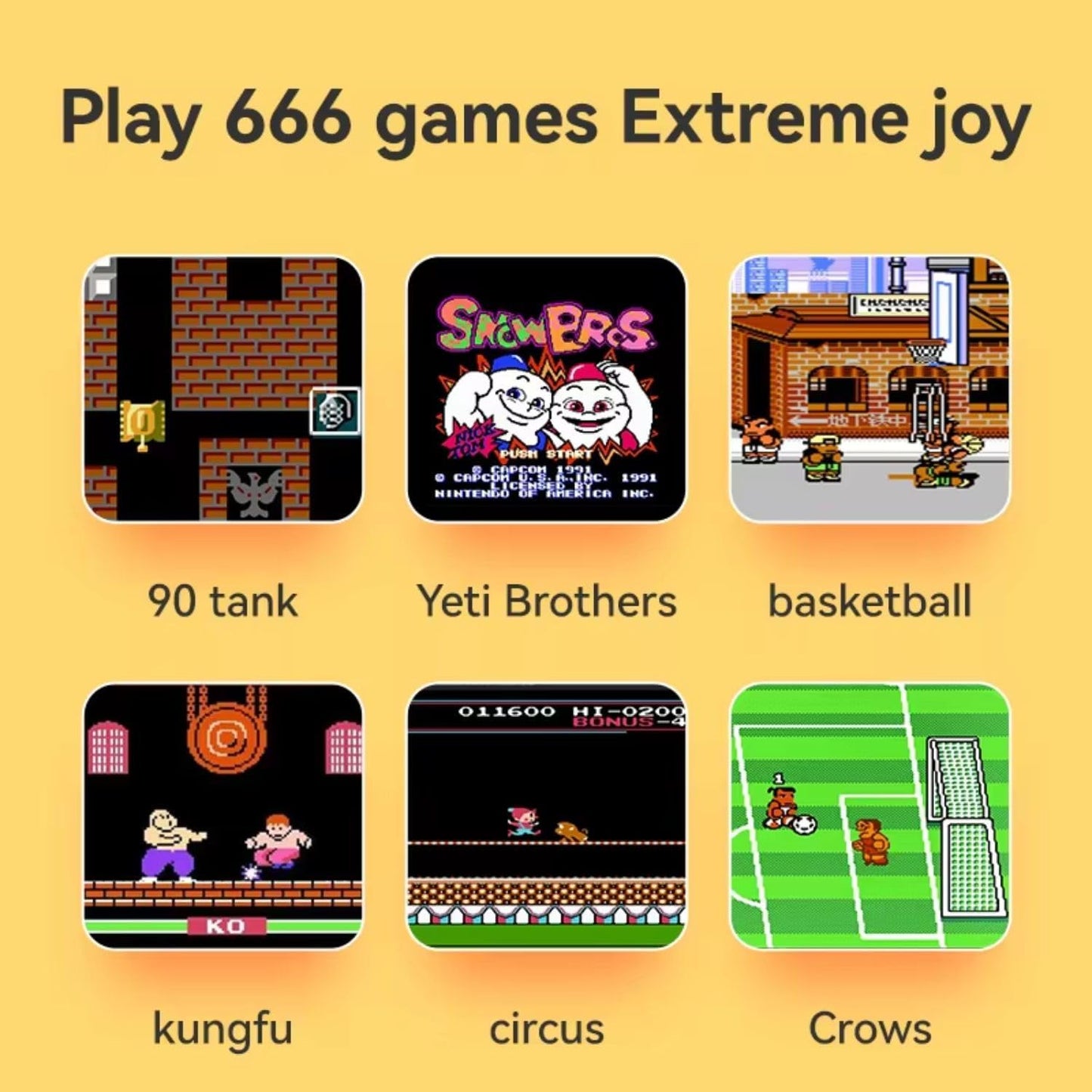 Retro Classic Game Box G7 - 3.5 Inch Screen,666 in1 Games -Handheld Mini Video Game Console for Kids Play on TV - Includes Games Like Contra,Tank,Bomber Man