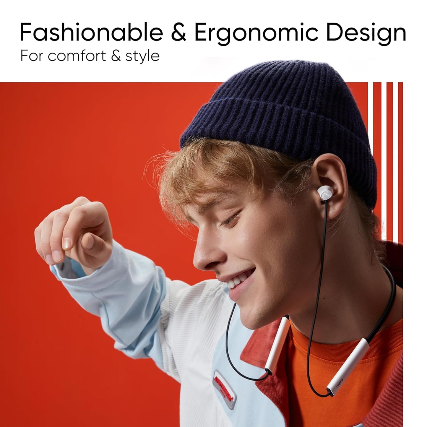 Realme Buds Wireless 3 in-Ear Bluetooth Headphones,30dB ANC, Spatial Audio,13.6mm Dynamic Bass Driver,Upto 40 Hours Playback, Fast Charging, 45ms Low Latency for Gaming,Dual Device Connection (Black)