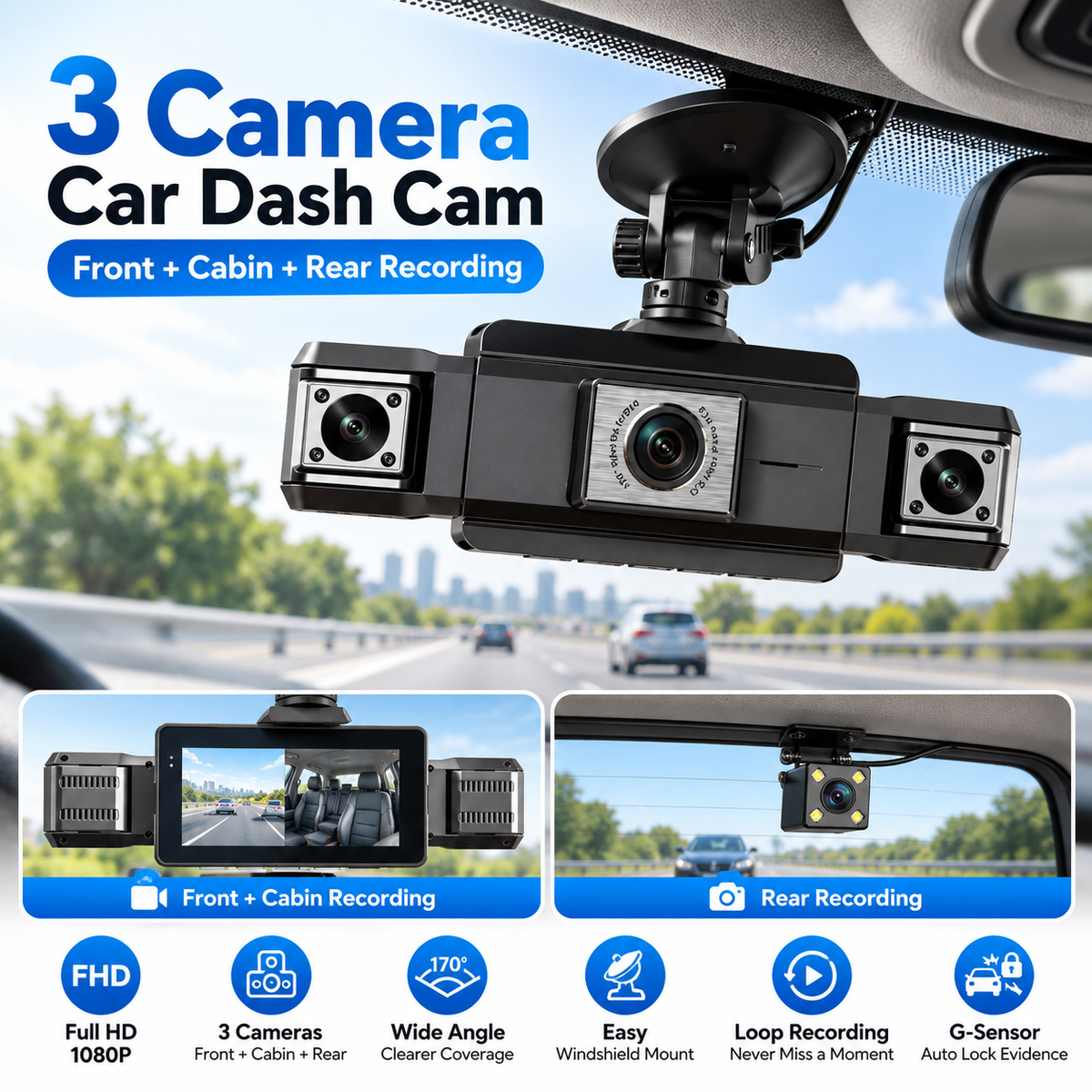 Full HD (FHD) Car Dash Camera (Boxed)