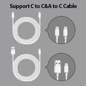 Kanget Type C Female to Lightning Male Adapter, Compatible with All iOS Devices (iOS 13 or Above)