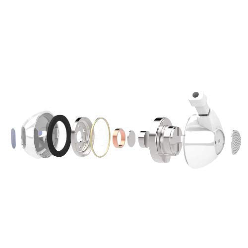 Kanget BassDrops 515 Wired in-Ear Earphones Compatible with All Android and iOS Smartphones with mic (White)