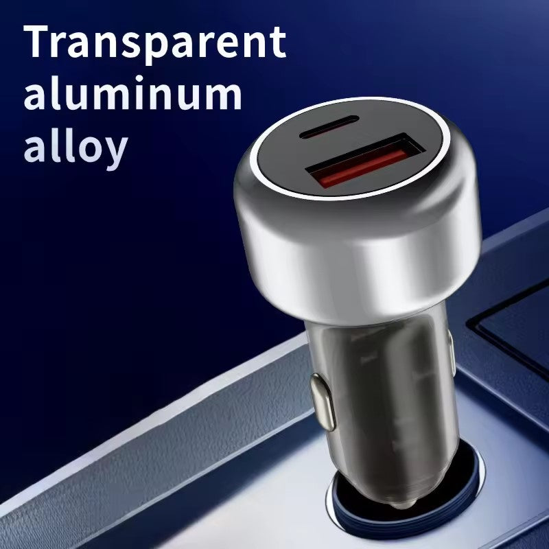 30 W Fast Car Charger with Dual Output, Qualcomm Quick Charge 3.0 Compatible with all Cars for iPhone, All Smartphones, Tablets & More