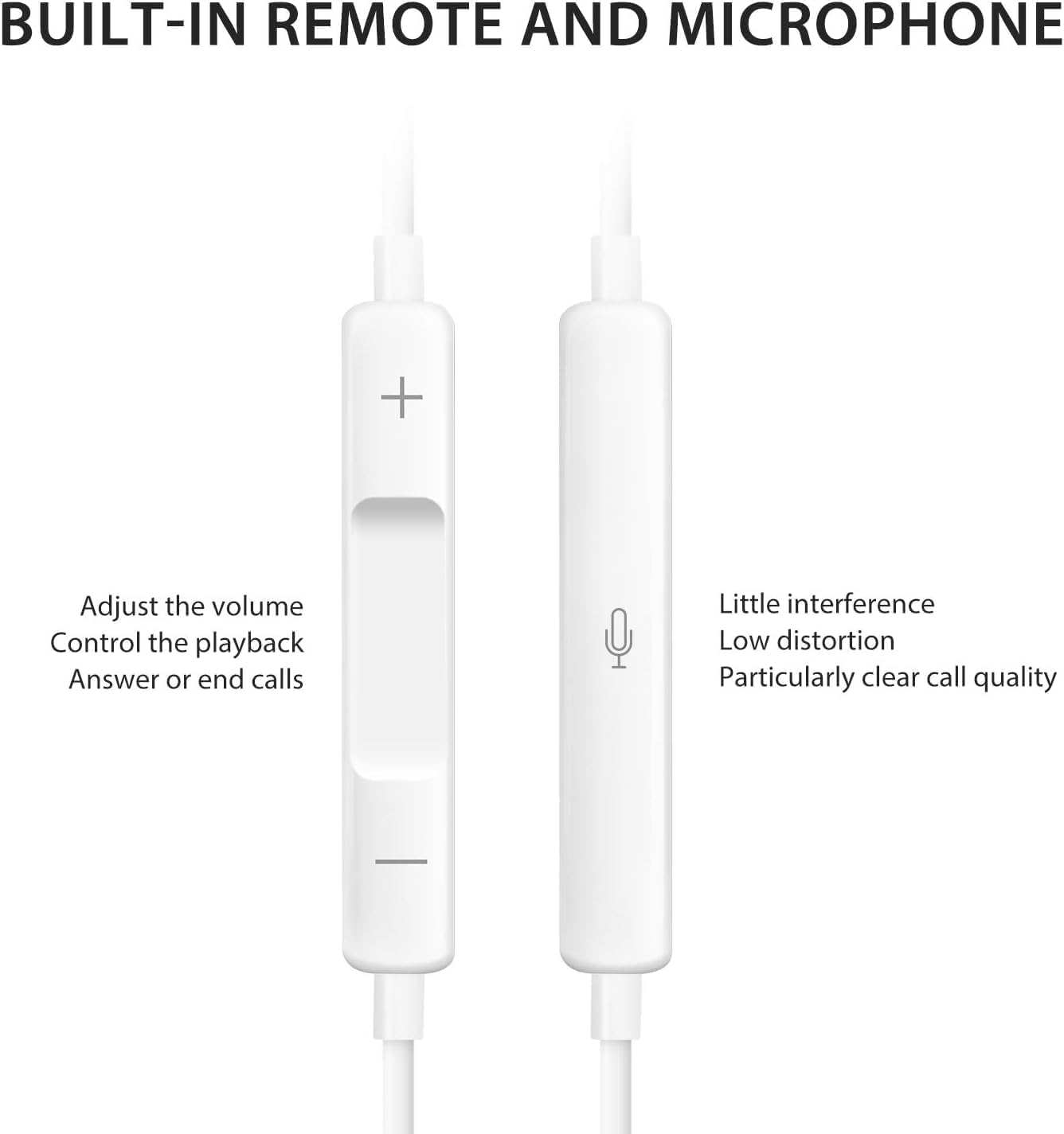 Lightning Wired Earphones Earbuds with Microphone & Remote | MFi Certified | Noise Cancelling In-Ear Headphones for iPhone 14/14 Plus/14 Pro Max/13/13 Mini/12/11/X/XR/XS/SE/8 (Direct Working) (6 Months Warranty)