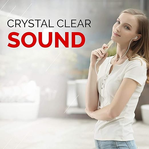 Best Budget Wired Earphones with Mic, Crystal Clear Sound Stereo Headphones, High Resolution Noise Isolation, 3.5mm Plug