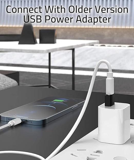 Kanget USB Type C Female to USB A Male Charger | Charging Cable Adapter Converter Compatible for iPhone 14, 13, 12,11 Pro Max/Mini/XR/XS/X/SE, Samsung S20 ultra/S21/S10/S8/S9/MacBook Pro iPad (Black)