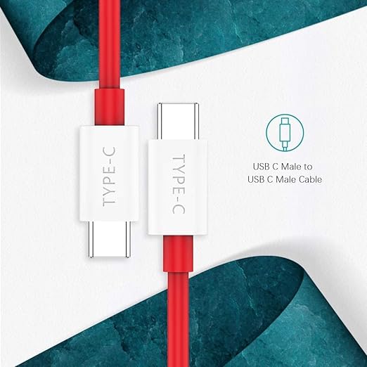 60 W Fast Charging 1.5M Type C to Type C Cable for Smartphones, Tablets, Laptops & other Type C Devices, PD Technology, 480 Mbps Data Sync