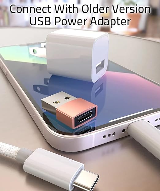 Kanget USB Type C Female to USB A Male Charger | Charging Cable Adapter Converter Compatible for iPhone 14, 13, 12,11 Pro Max/Mini/XR/XS/X/SE, Samsung S20 ultra/S21/S10/S8/S9/MacBook Pro iPad