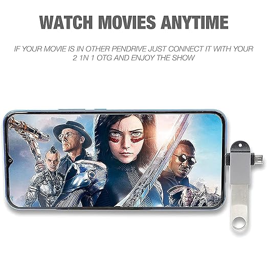 Roll over image to zoom in Kanget 2 in 1 Type C and Micro USB OTG Male to USB A 3.0 Female for Laptop Mobiles Tablet Smartphone Compatible C Type and Micro OTG Adapter Connector for All Android Devices (Silver)