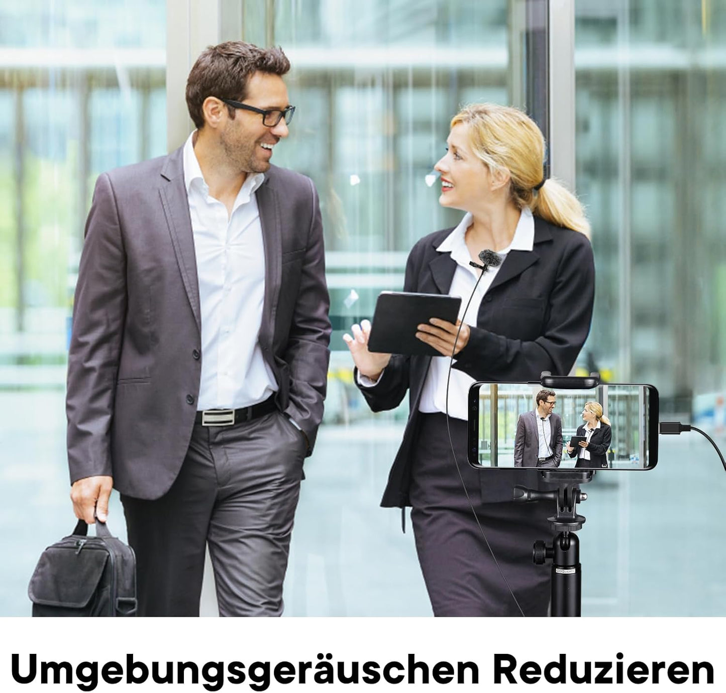 BassDrops Lavalier Collar Mic with USB Type-C | Professional Clip-On Lapel Microphone | Omni-Directional Condenser Mic with Noise Reduction | Perfect for Video Recording, YouTube, Vlogging & Interviews on Android | 1.5 Meter Cable!