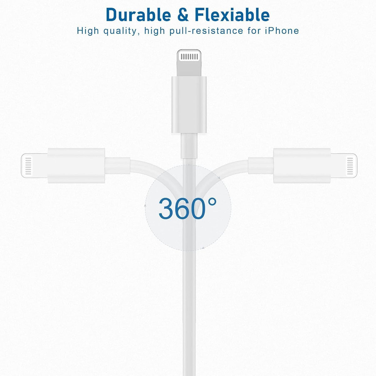 Kanget 1m Type-C to Lightning cable coiled neatly
