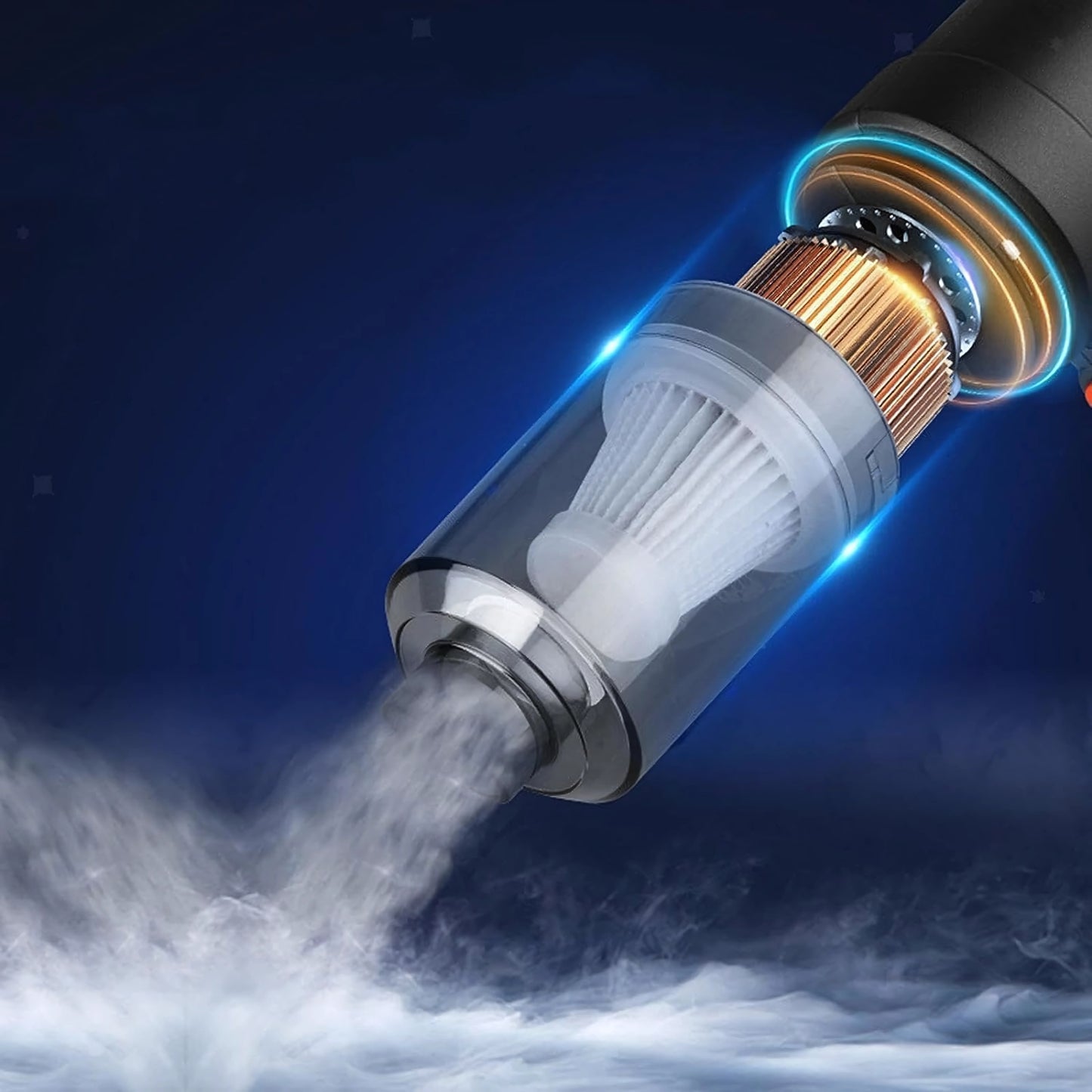 3 in 1 Portable Car Vacuum Cleaner with Blower | USB Rechargeable Wireless Handheld Vacuum for Travel, Camping, and Home | Reusable, Compact, and Powerful!