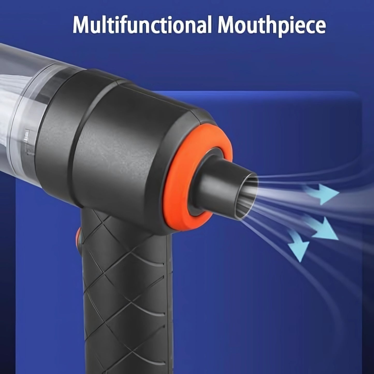 3 in 1 Portable Car Vacuum Cleaner with Blower | USB Rechargeable Wireless Handheld Vacuum for Travel, Camping, and Home | Reusable, Compact, and Powerful!