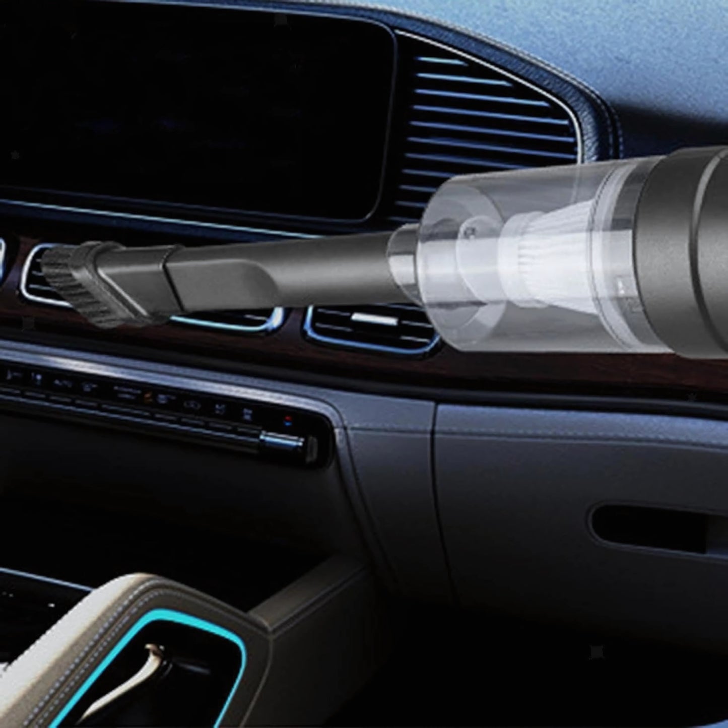 3 in 1 Portable Car Vacuum Cleaner with Blower | USB Rechargeable Wireless Handheld Vacuum for Travel, Camping, and Home | Reusable, Compact, and Powerful!