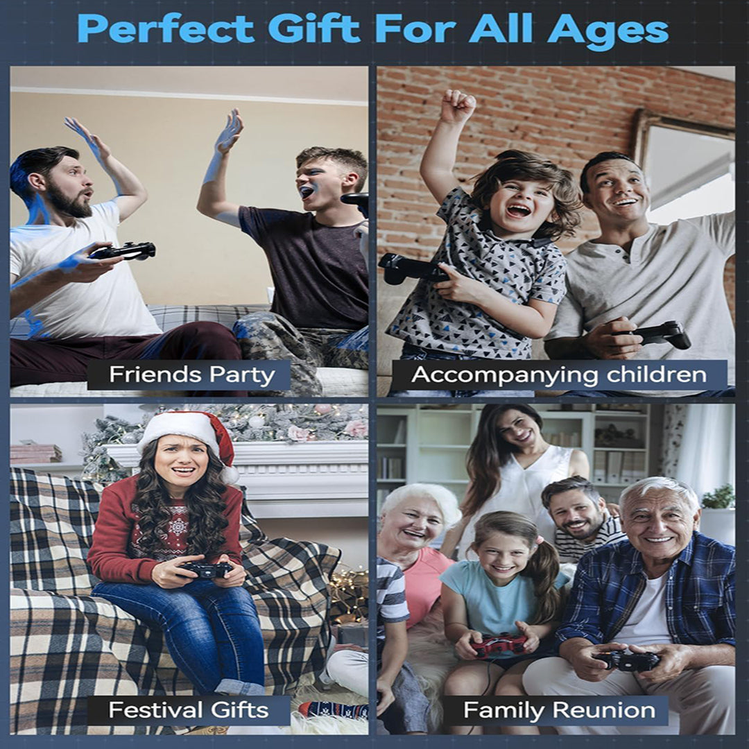 Original 1080p Wireless Retro Gaming Console | Plug & Play Video Game Stick for TV | 2-Player Gaming Set with 9 Emulators | Old School Games for Kids & Adults | HDMI-Compatible Classic Game Console | Fun Family Entertainment | Portable Gaming for All Ages