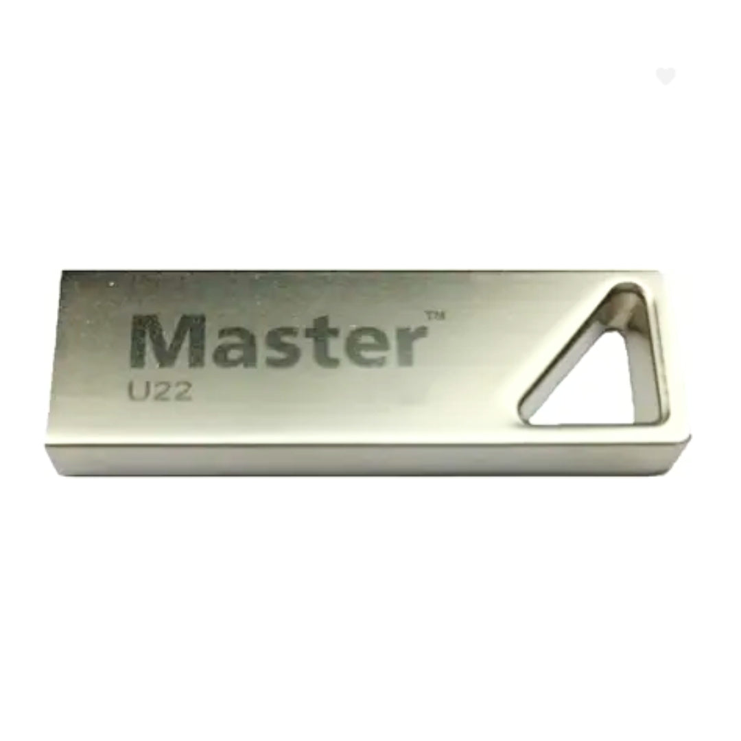 Master USB 2.0 4GB Pendrive – Silver Metal Case, Compatible with Audio Player, Desktop, Gaming Console, Laptop, Mobile, Tablet & Television
