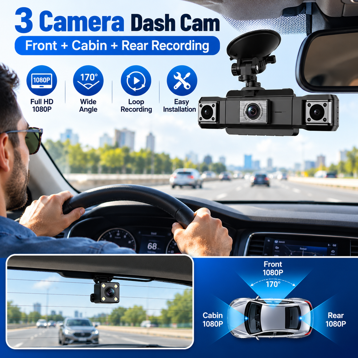 Full HD (FHD) Car Dash Camera (Boxed)