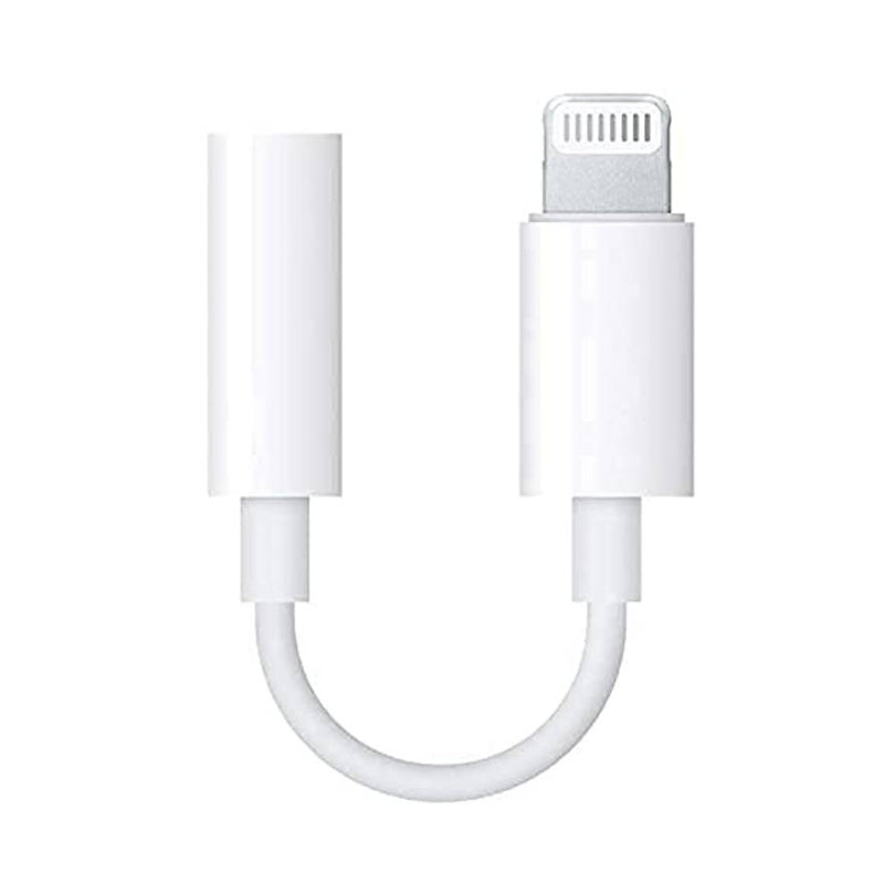 Lightning to 3.5 mm Audio Jack Connector Cable for iOS 13 and Later, Audio AUX Converter Cable iOS to 3.5mm Headphone Jack Adapter (White)