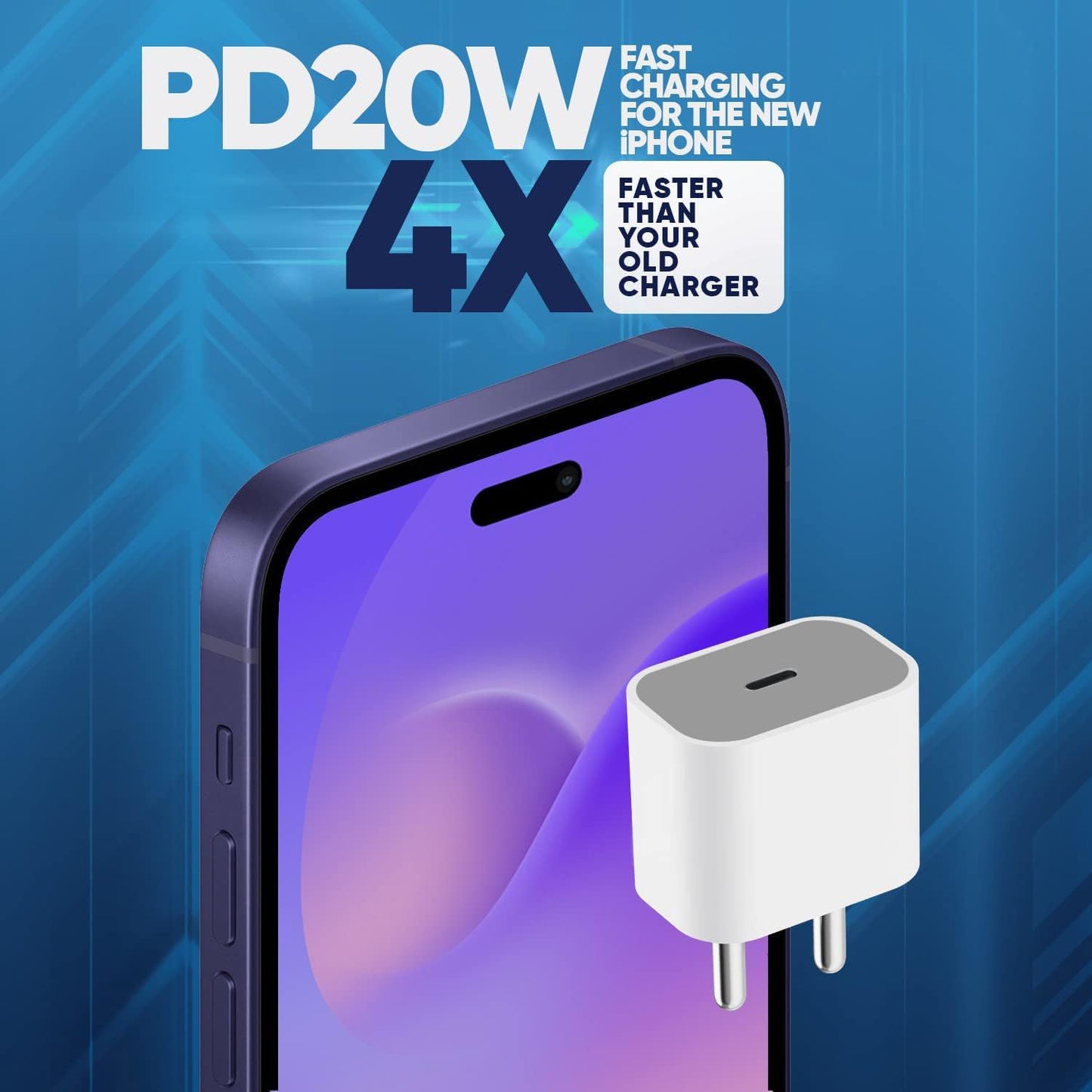 iPhone Original 20W Charger Type C Fast Charging Adapter for iPhone 12 / 13 / 14 / 14 Pro / 14 Pro Max